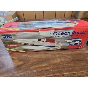 Vintage Budweiser Speed Boat Ocean Racer RTC Touch Button Telephone RON-135 BUD